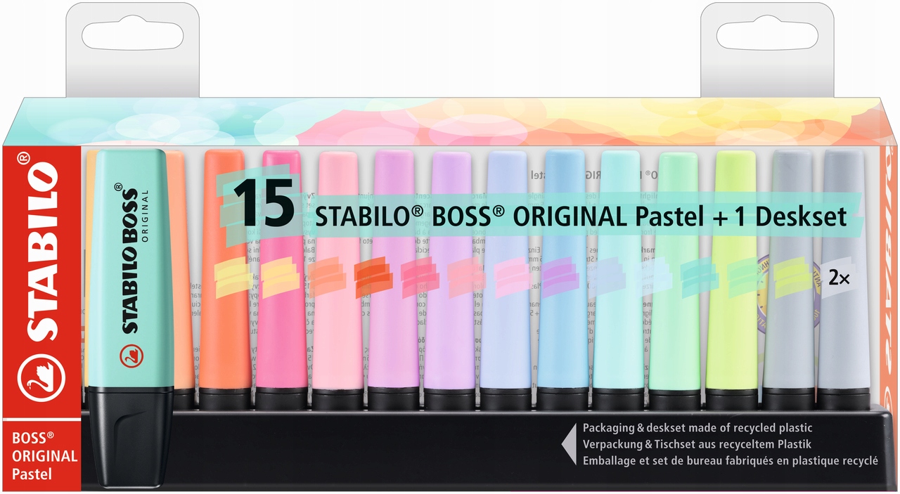 Zakreślacze STABILO BOSS PASTEL pastelowy 15 szt EAN (GTIN) 4006381567411