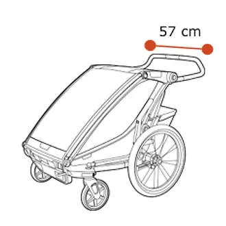 Thule Chariot Sport 2 - Lățimea umărului